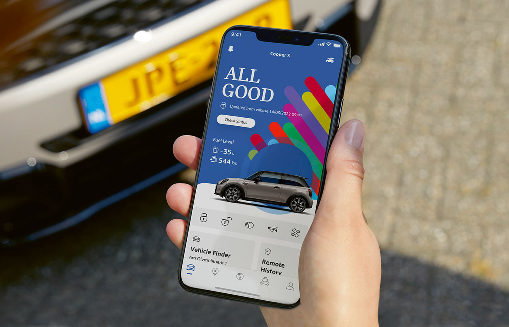 MINI APP operation screen.